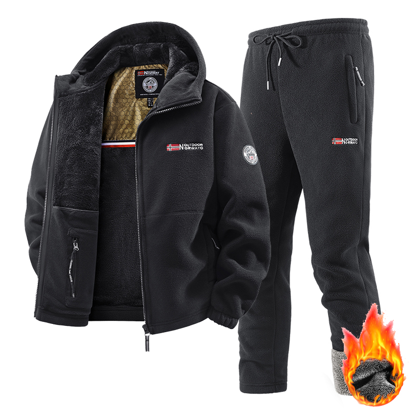 Running Gear Winter - طقم ملابس رياضية شتوية جديد للرجال،