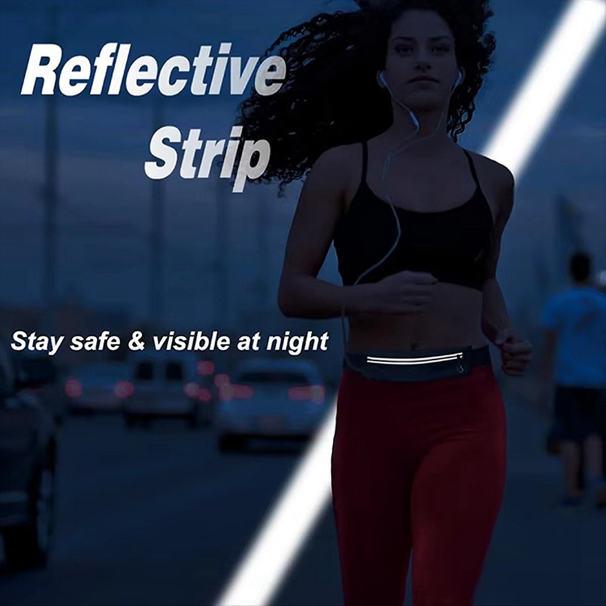 Running Gear For Marathon - حزام جري T34C، حقيبة خصر نحيفة