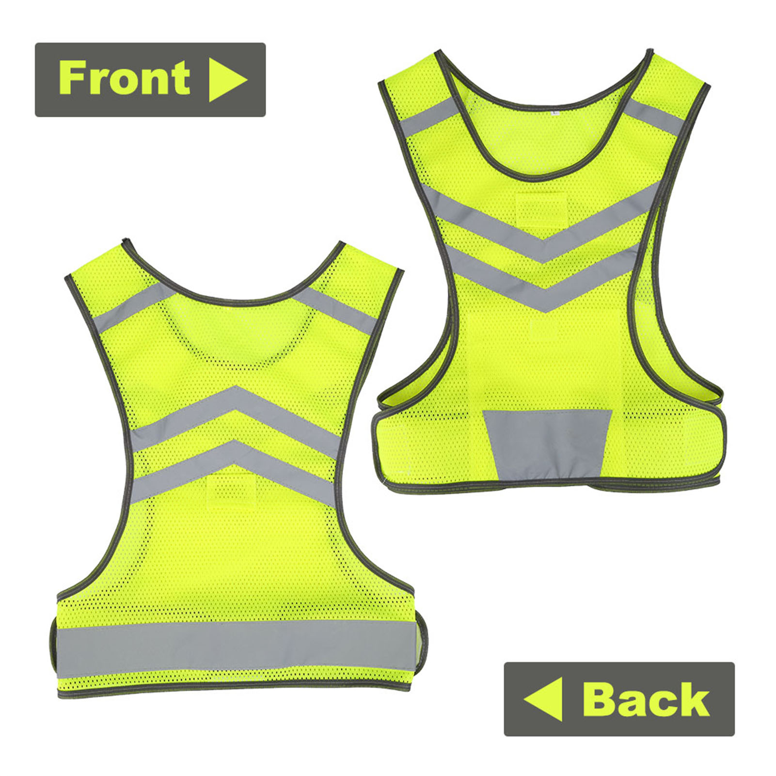 Running Gear Reflective - سترة سلامة عاكسة عالية الوضوح قابلة