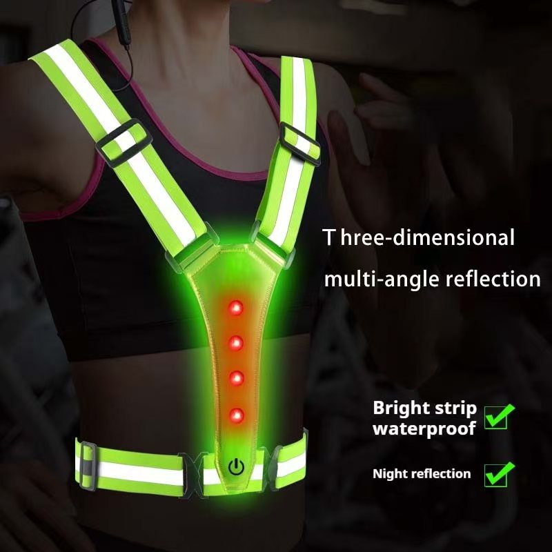 Running Gear Reflective - LED تشغيل سترة عاكسة متوهجة عاكس