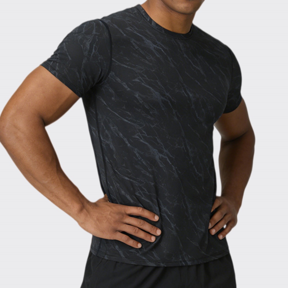 Running Gear Winter - تي شيرت صيفي للرجال سريع الجفاف