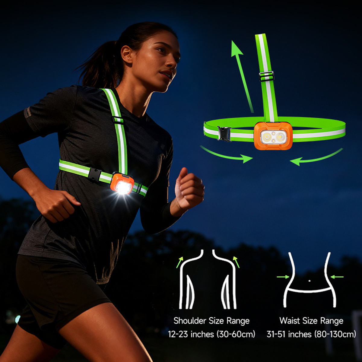 مصباح للجري قابل لإعادة الشحن  - مراجعة Running Gear Reflective وسعره