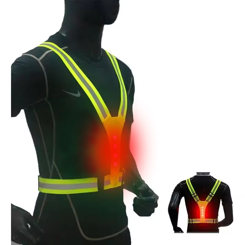 LED تشغيل سترة عاكسة متوهجة عا - مراجعة Running Gear Reflective وسعره