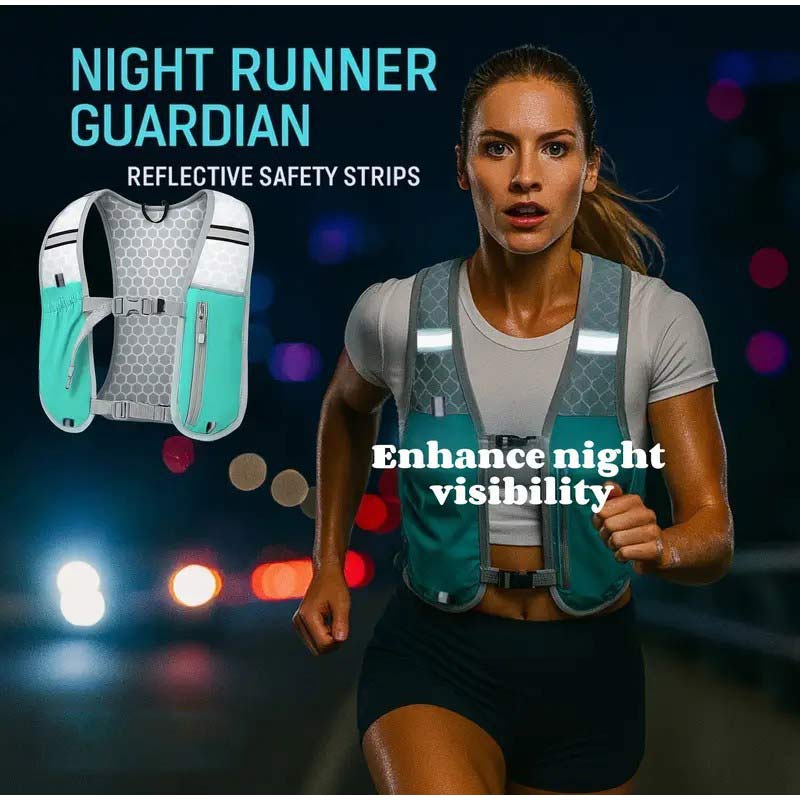 سترة جري خفيفة الوزن مع جيب لل - مراجعة Running Gear Reflective وسعره