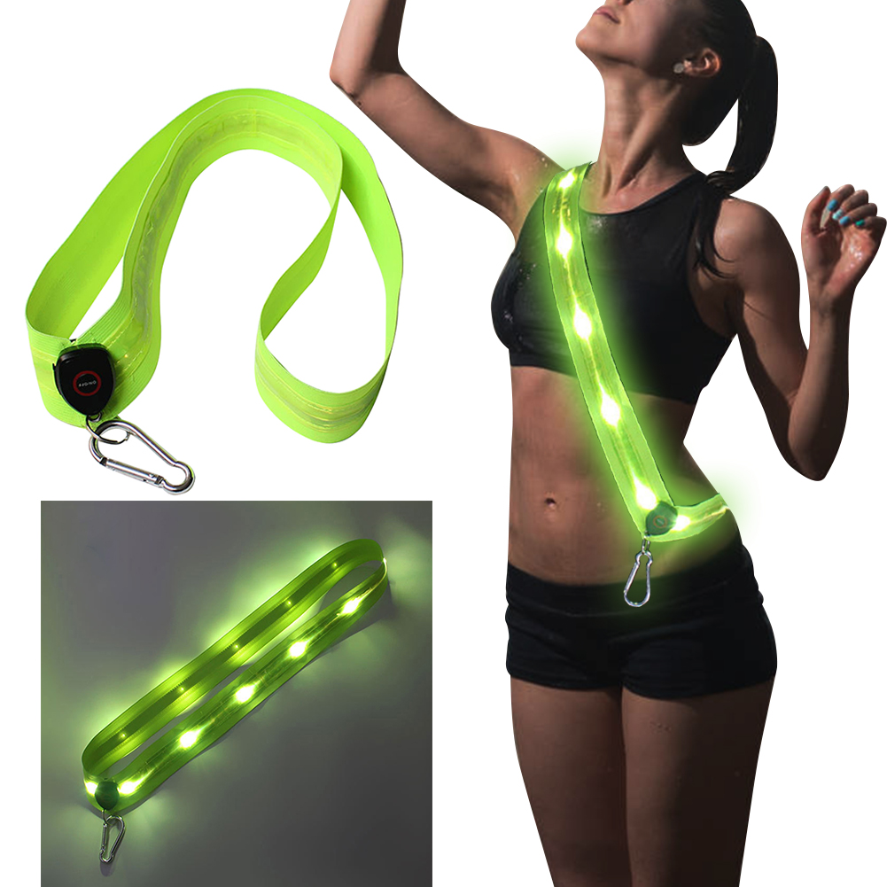 حزام كتف LED قابل لإعادة الشحن - مراجعة Running Gear Reflective وسعره