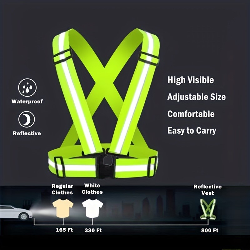 سترة أمان عاكسة عالية الوضوح ل - مراجعة Running Gear Reflective وسعره